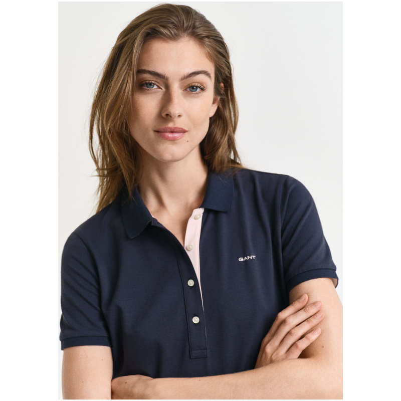 GANT Contrast collared pique polo dress